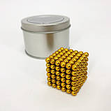 Магнітний конструктор Нео NeoCube Золотий, Магнітна іграшка неокуб, Неокуб магнітний конструктор, фото 2