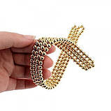 Магнітний конструктор Нео NeoCube Золотий, Магнітна іграшка неокуб, Неокуб магнітний конструктор, фото 3