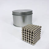 Магнітний конструктор Нео NeoCube Срібло, головоломка Neocube, розвиваюча іграшка магніт, фото 2