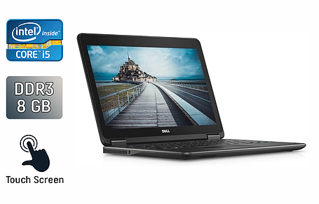 Нетбук Dell Latitude E7240/ 12.5" (1920x1080) Сенсорний/ Core i5-4200U/ 8 GB RAM/ 256 GB SSD/ HD 4400, фото 1