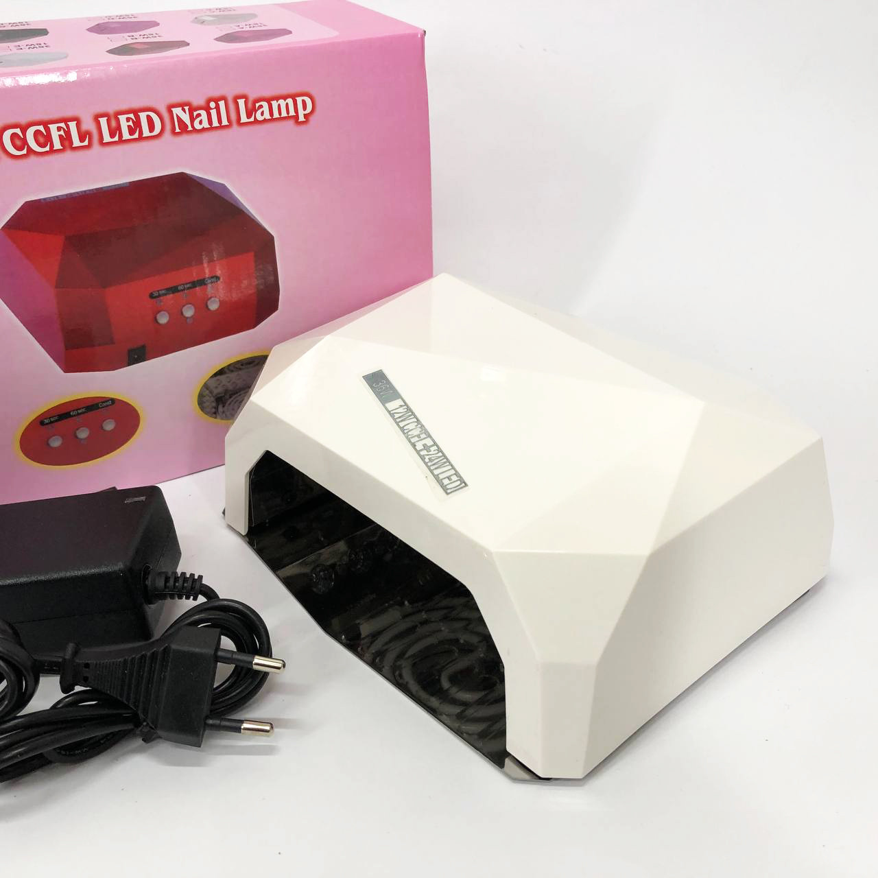 Сушарка для нігтів UV LAMP CCF+LED, Сушарка для нігтів, Портативна сушарка для нігтів. Колір: білий, фото 1