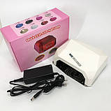 Сушарка для нігтів UV LAMP CCF+LED, Сушарка для нігтів, Портативна сушарка для нігтів. Колір: білий, фото 4