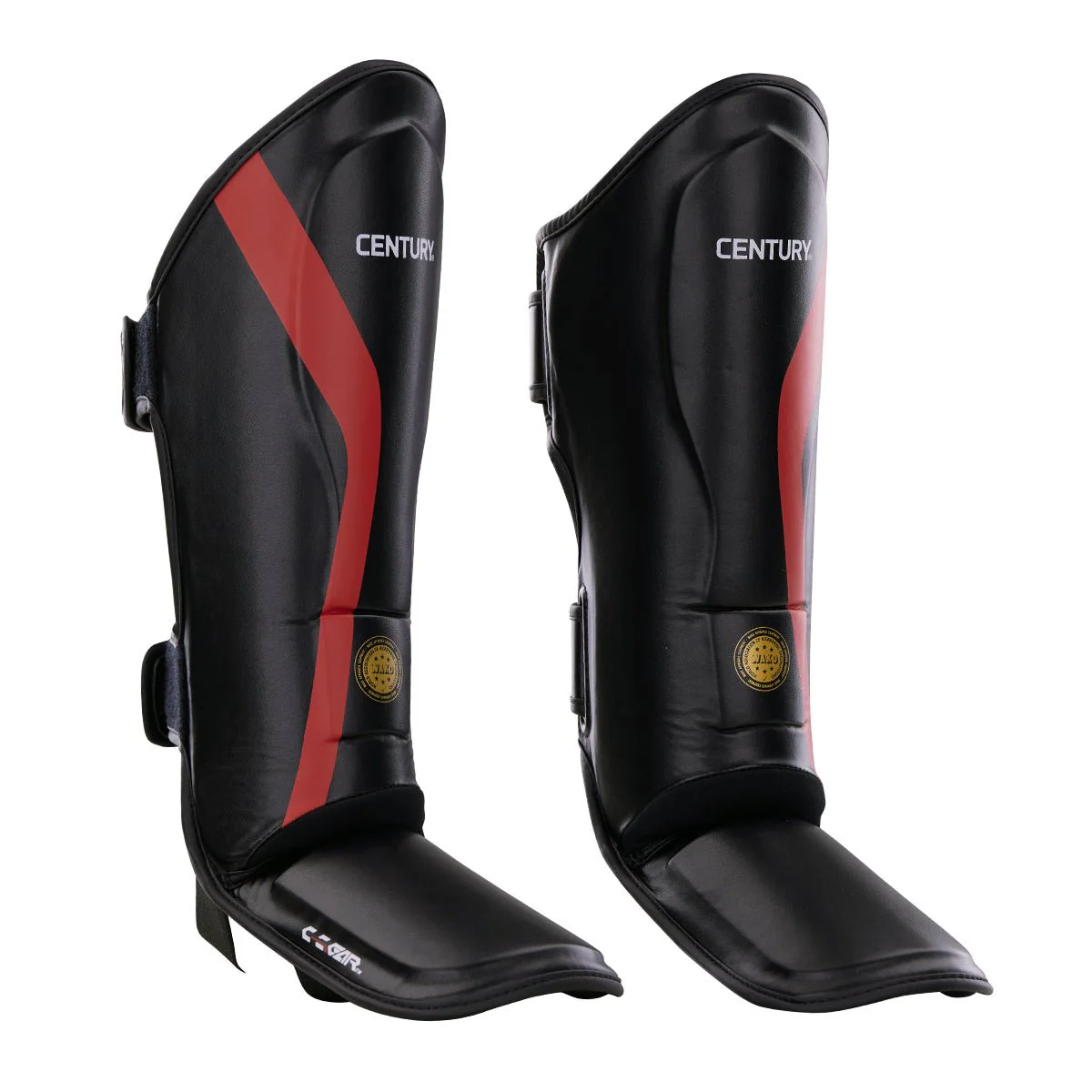Захист гомілки та стопи для кікбоксингу Century Shin Guard C-GEAR Determination WAKO (117730-019) Red S, фото 1