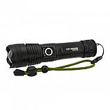 Ліхтар ручний Police X71A-HP50, ЗУ micro USB, 1x18650/3xAAA, zoom, індикація заряду, якісний ліхтарик, фото 5