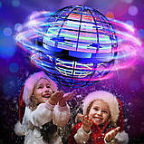 Літаюча куля спіннер, що світиться FlyNova Pro Gyrosphere іграшка м'яч бумеранг, іграшка літаюча куля, фото 2