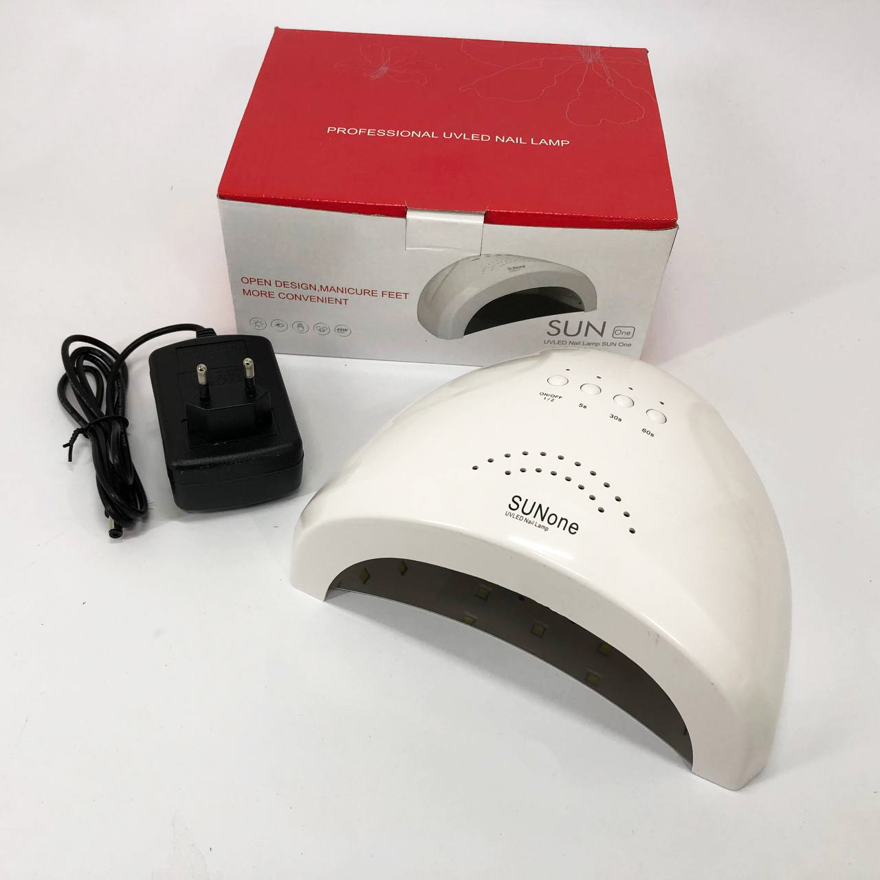 Сушарка для нігтів Sun one nail lamp FD77-1 Лампа для манікюру гель лаком Світлодіодна сушарка для нігтів, фото 1