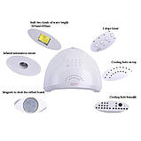 Сушарка для нігтів Sun one nail lamp FD77-1 Лампа для манікюру гель лаком Світлодіодна сушарка для нігтів, фото 4