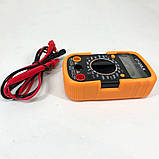 Мультиметр DT-830 LN з підсвічуванням та звуком ABaTap до 750 В Помаранчевий, тестер для вимірювання напруги, фото 6