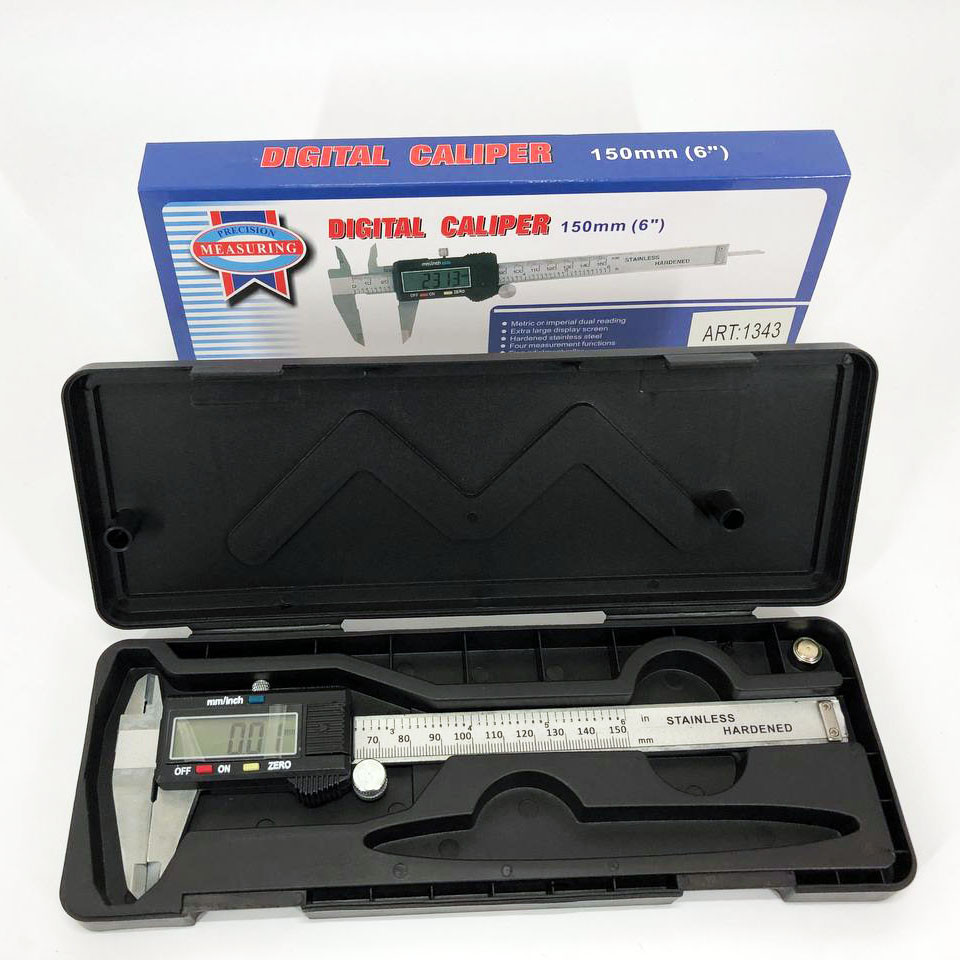 Електронний цифровий Штангенциркуль Digital Caliper 0-150 мм з LCD дисплеєм у кейсі мікрометр електронний, фото 1