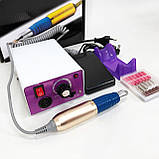 Фрезер для манікюру з педаллю для ноги DM4, потужний манікюрний фрезер, фрезер з насадками для манікюру, фото 2