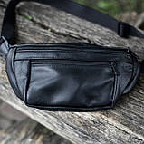 Чоловіча сумка на груди, Сумка для міста, Бананка унісекс, Містка бананка, Бананка через плече, фото 3