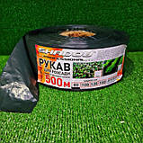 Рукав для розсади 100х500 метрів 40 мкм чорний, поліетиленовий рукав для саджанців і розсади, плівка 40 мкм, фото 2