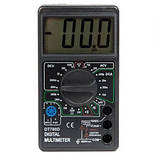 Цифровий мультиметр Digital Tech DT700D великий дисплей (зі звуком), мультиметр із захистом, фото 5