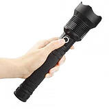 Потужний ліхтарик акумуляторний тактичний X-Balog BL-X92-P70 із зарядкою від USB, тактичний ліхтар, фото 3