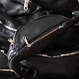 Бананка шкіряна. Сумка на пояс зі шкіри, Універсальна сумка нагрудна, Практична сумка на пояс, фото 2