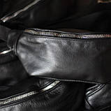 Бананка шкіряна. Сумка на пояс зі шкіри, Універсальна сумка нагрудна, Практична сумка на пояс, фото 3