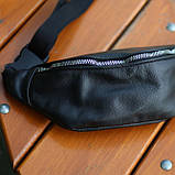 Бананка шкіряна. Сумка на пояс зі шкіри, Універсальна сумка нагрудна, Практична сумка на пояс, фото 4