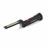 Світлодіодний ліхтар кемпінг W52 SMD + COB, червоний + білий, магніт, гачок, кемпінговий складний ліхтар, фото 6