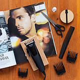 Машинка для стрижки MAGIO МG-584 кераміка, Машинка окантувальна, Електробритва з насадками для бороди, фото 3