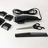 Машинка для стрижки MAGIO МG-584 кераміка, Машинка окантувальна, Електробритва з насадками для бороди, фото 7