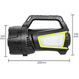 Ліхтар кемпінг переносний T100A-10W+2COB з бічними LED white/red/blue, Акумуляторна лампа для кемпінгу, фото 5