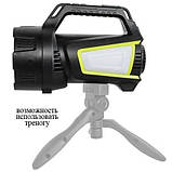 Ліхтар кемпінг переносний T100A-10W+2COB з бічними LED white/red/blue, Акумуляторна лампа для кемпінгу, фото 7