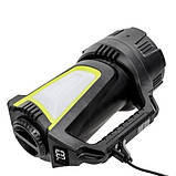 Ліхтар кемпінг переносний T100A-10W+2COB з бічними LED white/red/blue, Акумуляторна лампа для кемпінгу, фото 8