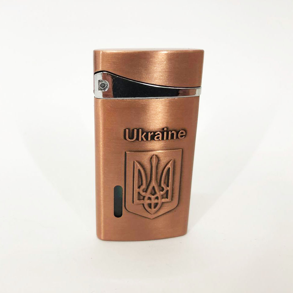 Турбо запальничка, кишенькова запальничка "Ukraine" 325, запальничка з турбонаддувом незвичайна. Колір: