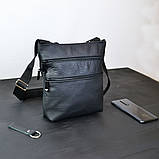 Чоловіча сумка з натуральної шкіри, месенджер, барсетка, планшетка, Офісна сумка для документів, фото 2