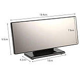 Настільний годинник електронний VST-888-4 світлодіодний дзеркальний із зазначенням температури вологості, фото 4