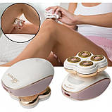 Епілятор акумуляторний Flawless Legs для ніг, жіноча електробритва для ніг, фото 3