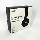 Бездротові блютуз навушники для телефону та комп'ютера з мікрофоном NIA X3, гарні бездротові навушники, фото 6