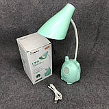 Настільна лампа TaigeXin LED TGX 792, Настільна лампа на гнучкій ніжці, сенсорна лампа. Колір: зелений, фото 5