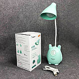 Настільна лампа TaigeXin LED TGX 792, Настільна лампа на гнучкій ніжці, сенсорна лампа. Колір: зелений, фото 6