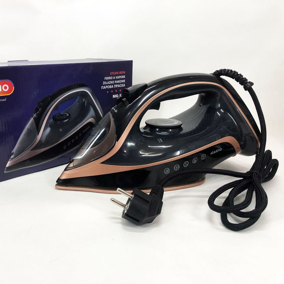 Праска MAGIO MG-530, парова праска відпарювач, парова праска відпарювач, парова праска для одягу, фото 1