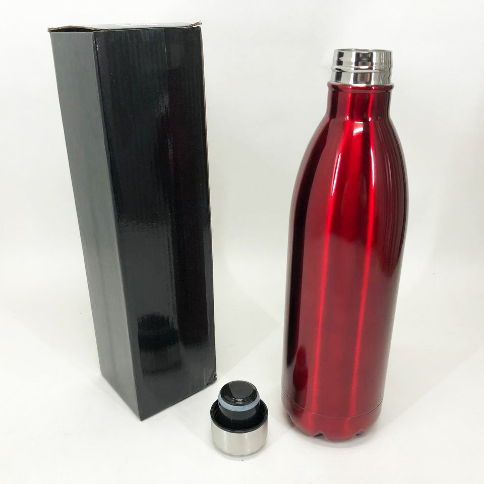 Термос UNIQUE UN-1024 1 л, Якісний термос для дому, Термос для напоїв. Колір: червоний, фото 1