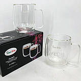 Набір чашок із подвійними стінками Con Brio CB-8825-2 250мл 2шт, чашки для кави, набір чашок для чаю, фото 6