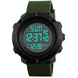 Годинник наручний чоловічий SKMEI 1213AG ARMY GREEN BIG SIZE, брендовий чоловічий годинник. Колір: зелений, фото 4