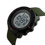 Годинник наручний чоловічий SKMEI 1213AG ARMY GREEN BIG SIZE, брендовий чоловічий годинник. Колір: зелений, фото 5
