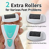 Епілятор Gemei GM-7006 4в1 - Професійний бездротовий епілятор бритва з насадками триммер + пемза, фото 2