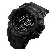 Годинник наручний чоловічий SKMEI 1356BK BLACK, фірмовий спортивний годинник. Колір: чорний, фото 5