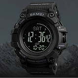 Годинник наручний чоловічий SKMEI 1356BK BLACK, фірмовий спортивний годинник. Колір: чорний, фото 6