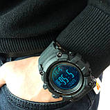 Годинник наручний чоловічий SKMEI 1356BK BLACK, фірмовий спортивний годинник. Колір: чорний, фото 8