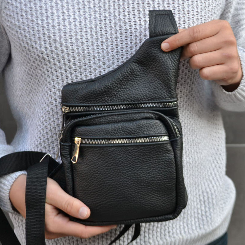 Тактична шкіряна сумка з натуральної шкіри, кроссбоді, месенджер чоловічий, фото 1