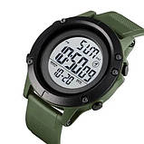 Годинник наручний чоловічий SKMEI 1508AGWT ARMY GREEN-WHITE, Водонепроникний чоловічий годинник. Колір:, фото 6