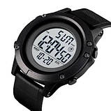 Годинник наручний чоловічий SKMEI 1508BKWT BLACK, годинник наручний електронний тактичний. Колір: чорний, фото 8