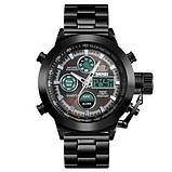 Годинник наручний чоловічий SKMEI 1515BK BLACK, годинник наручний електронний тактичний. Колір: чорний, фото 4