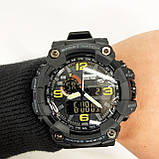 Годинник наручний чоловічий SKMEI 1520BK BLACK, армійський годинник протиударний. Колір: чорний, фото 7