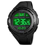 Годинник наручний чоловічий SKMEI 1656BK BLACK, водостійкий тактичний годинник. Колір: чорний, фото 4