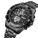 Годинник наручний чоловічий SKMEI 1670BKWT BLACK-WHITE. Колір: чорний, фото 5